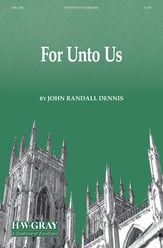 For Unto Us SATB choral sheet music cover